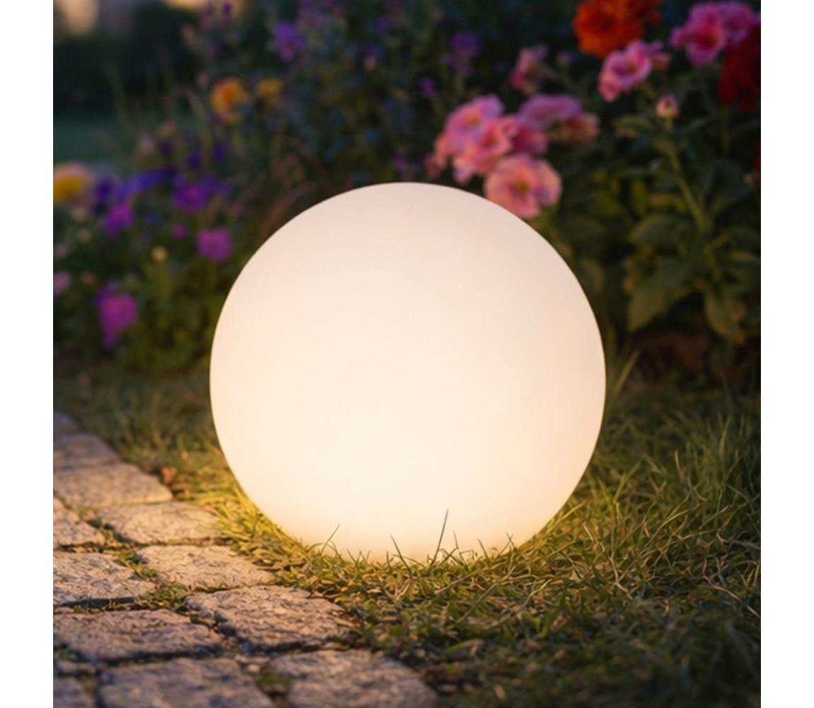 Zuma Line Mc20E - Venkovní lampa GLOBO 1xE27/10W/230V pr. 20 cm IP44 Mc20E Bílá