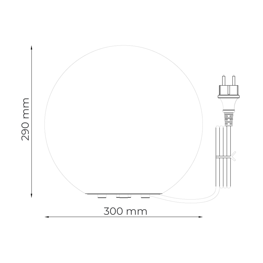 Zuma Line - Venkovní lampa 1xE27/15W/230V pr. 30 cm IP44