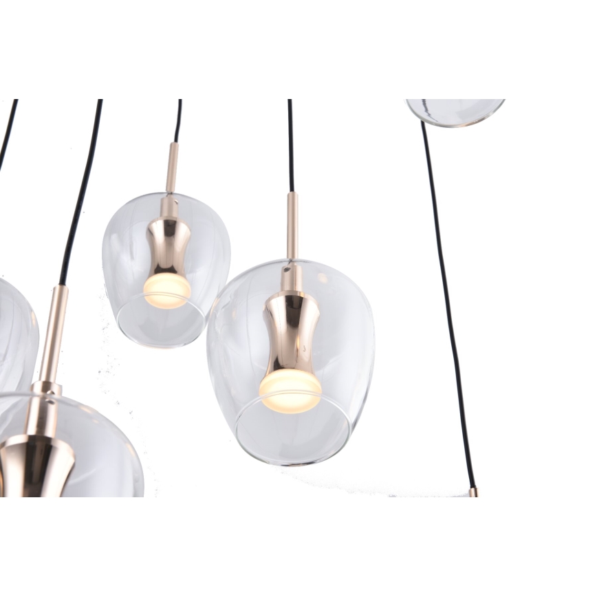 Zuma Line - LED Lustr na lanku 11xLED/3W/230V černá