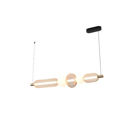 Zuma Line - LED Stmívatelný lustr na lanku LED/27W/230V 3000-5700K zlatá + dálkové ovládání