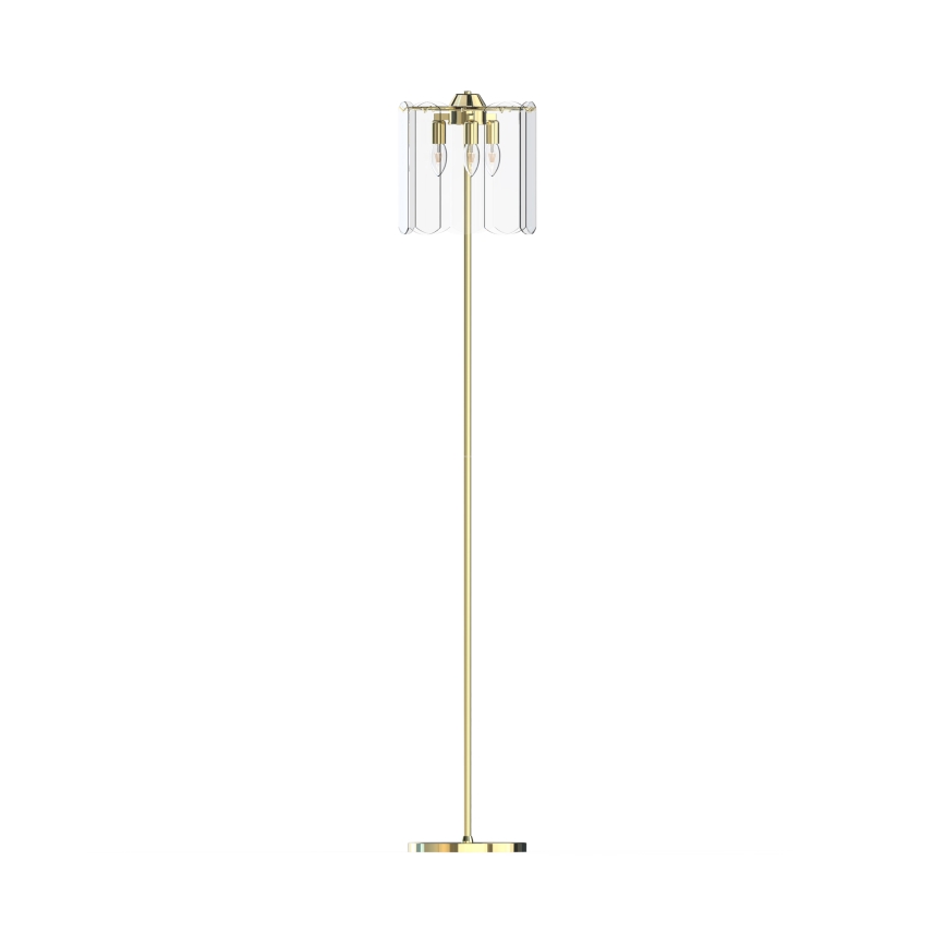 Zuma Line - Stojací lampa 3xE14/40W/230V zlatá