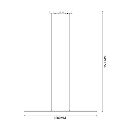 Zuma Line - LED Lustr na lanku LED/20W/230V zlatá