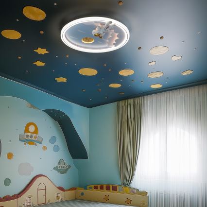 Zuma Line - LED Stmívatelné dětské stropní svítidlo LED/42W/230V 3000/5700K astronaut