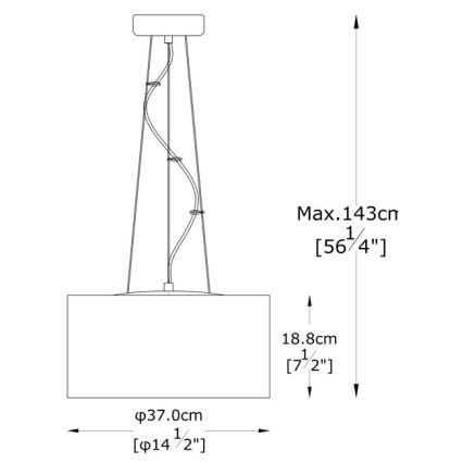 Zuma Line - Křišťálový lustr na lanku 5xG9/42W/230V