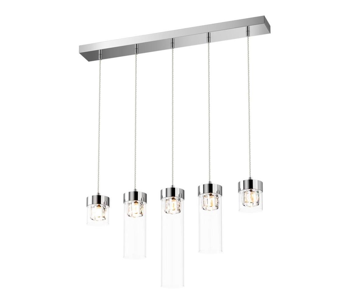 Zuma Line Zuma Line P0389-05E-B5AC - Křišťálový lustr na lanku GEM 5xG9/28W/230V ZL0033