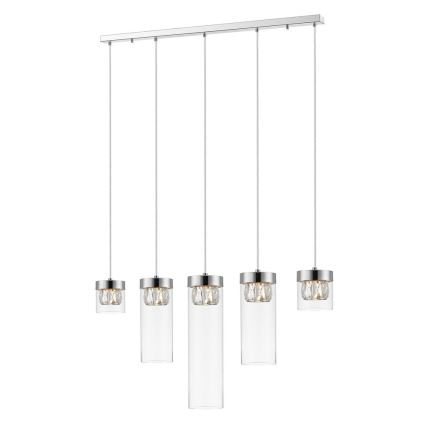 Zuma Line - Křišťálový lustr na lanku 5xG9/28W/230V