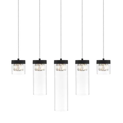 Zuma Line - Křišťálový lustr na lanku 5xG9/28W/230V