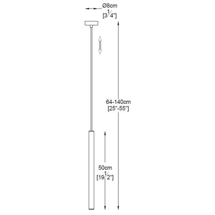 Zuma Line - LED Lustr na lanku LED/5W/230V