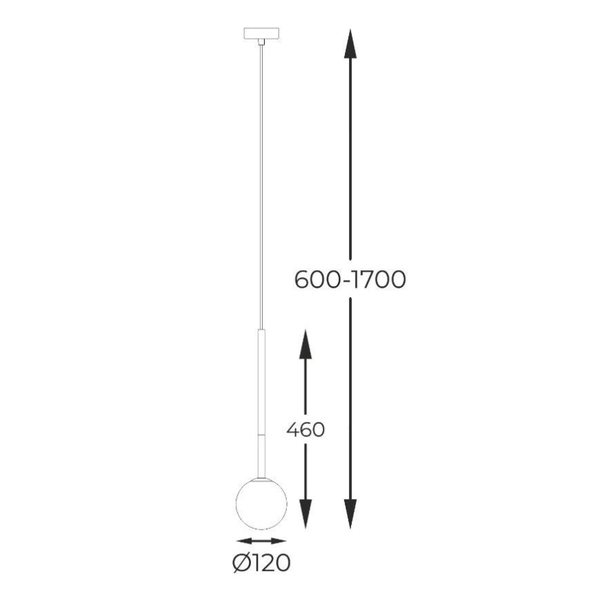 Zuma Line - Lustr na lanku 1xG9/4W/230V černá