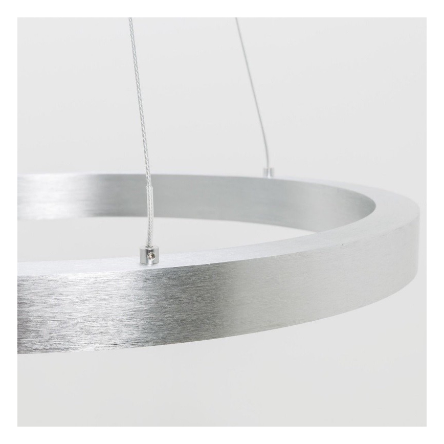 Zuma Line - LED Lustr na lanku LED/40W/230V pr. 60 cm stříbrná