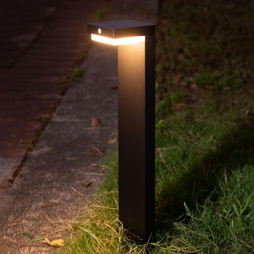 Zuma Line - LED Solární lampa se senzorem pohybu a soumraku LED/4,5W/2000 mAh IP44 černá