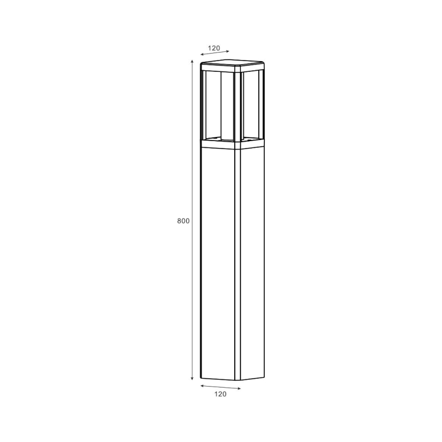 Zuma Line - LED Venkovní lampa LED/12W/230V IP65 černá