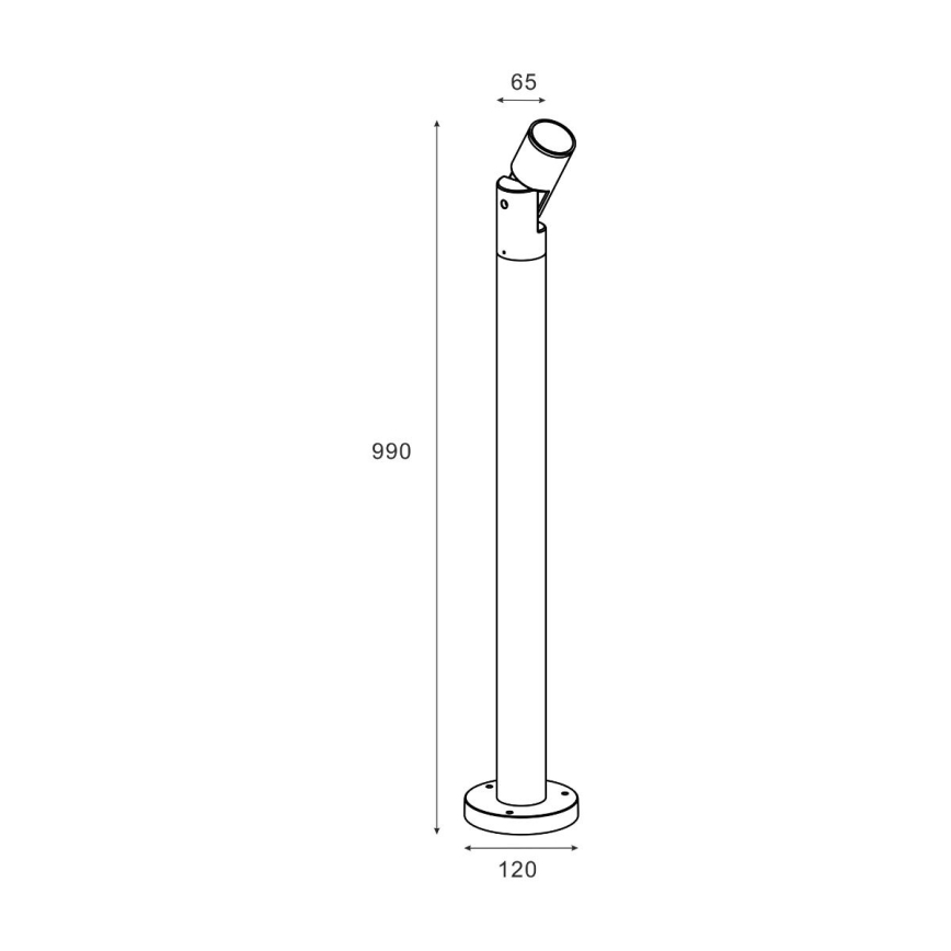Zuma Line - Venkovní lampa 1xGU10/35W/230V IP65 černá