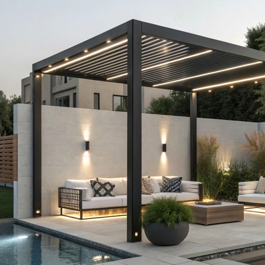 Zuma Line - Venkovní nástěnné svítidlo 2xGU10/35W/230V IP44 černá