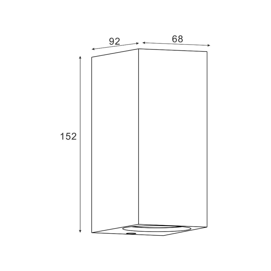 Zuma Line - Venkovní nástěnné svítidlo 2xGU10/35W/230V IP44 černá