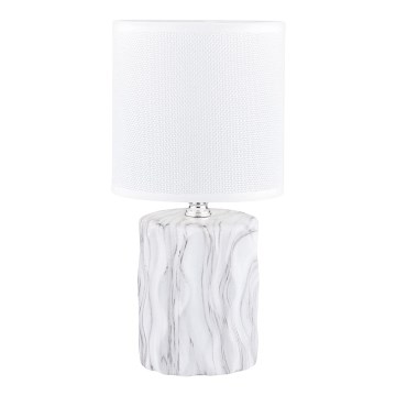 Zuma Line - Stolní lampa 1xE14/40W/230V bílá/dekor mramoru