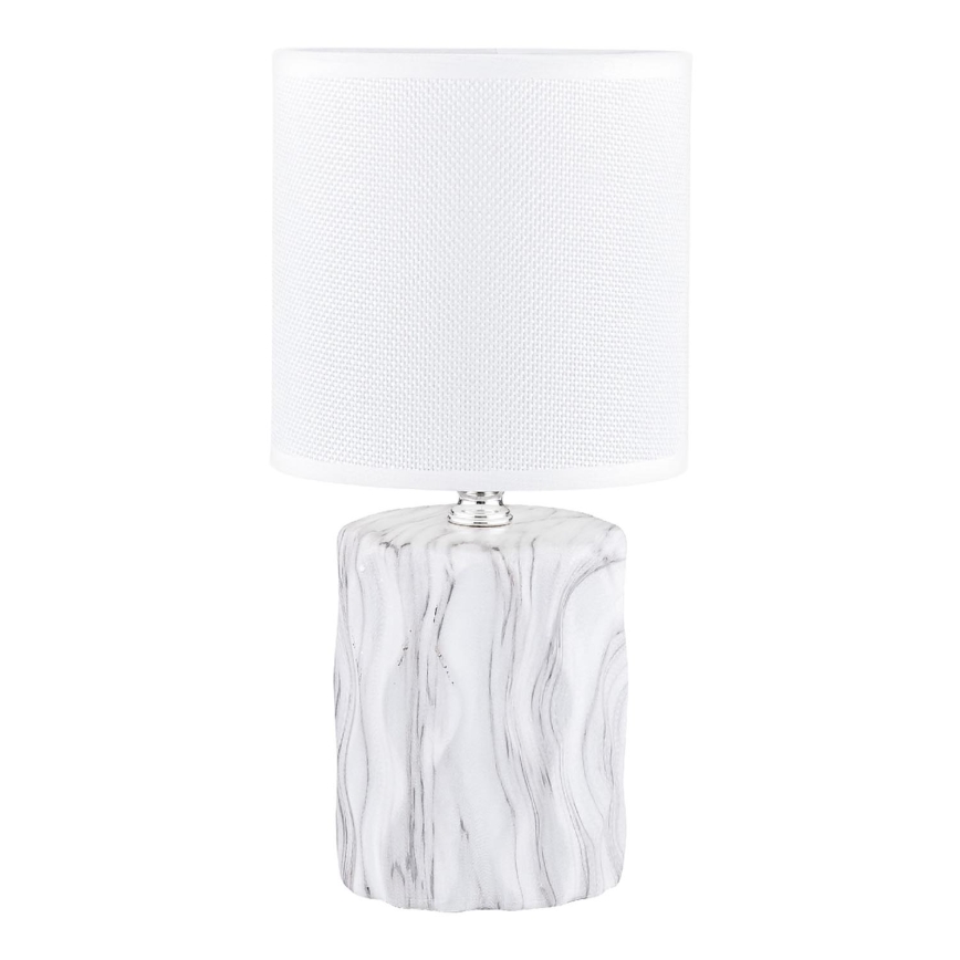 Zuma Line - Stolní lampa 1xE14/40W/230V bílá/dekor mramoru