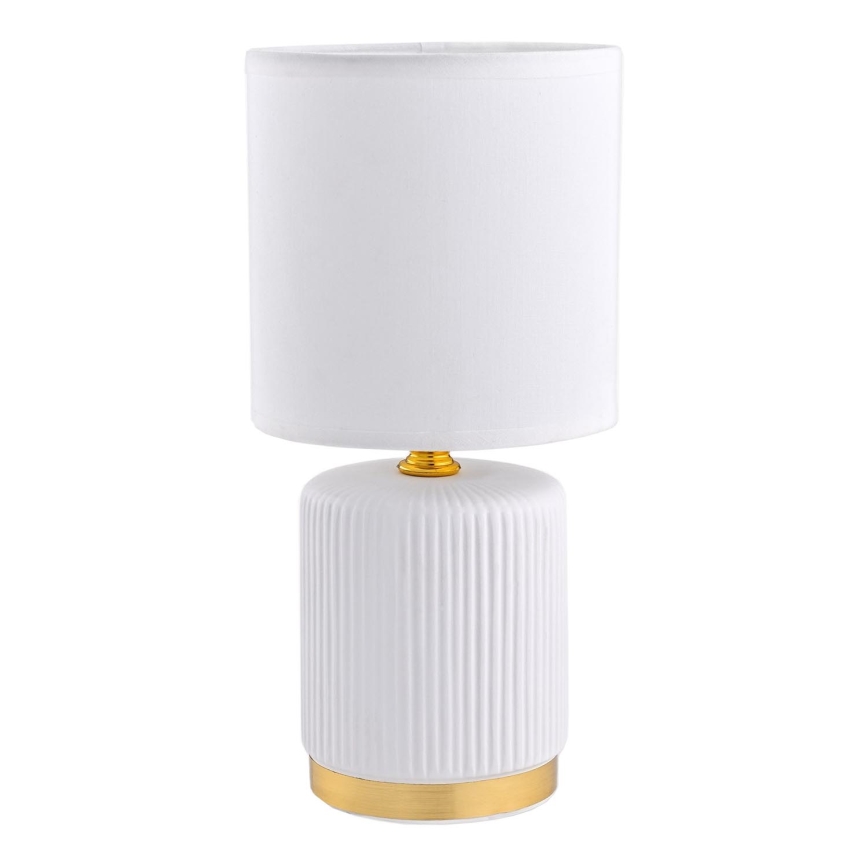 Zuma Line - Stolní lampa 1xE14/40W/230V bílá/zlatá