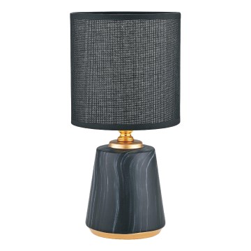 Zuma Line - Stolní lampa 1xE14/40W/230V černá/zlatá/dekor mramoru