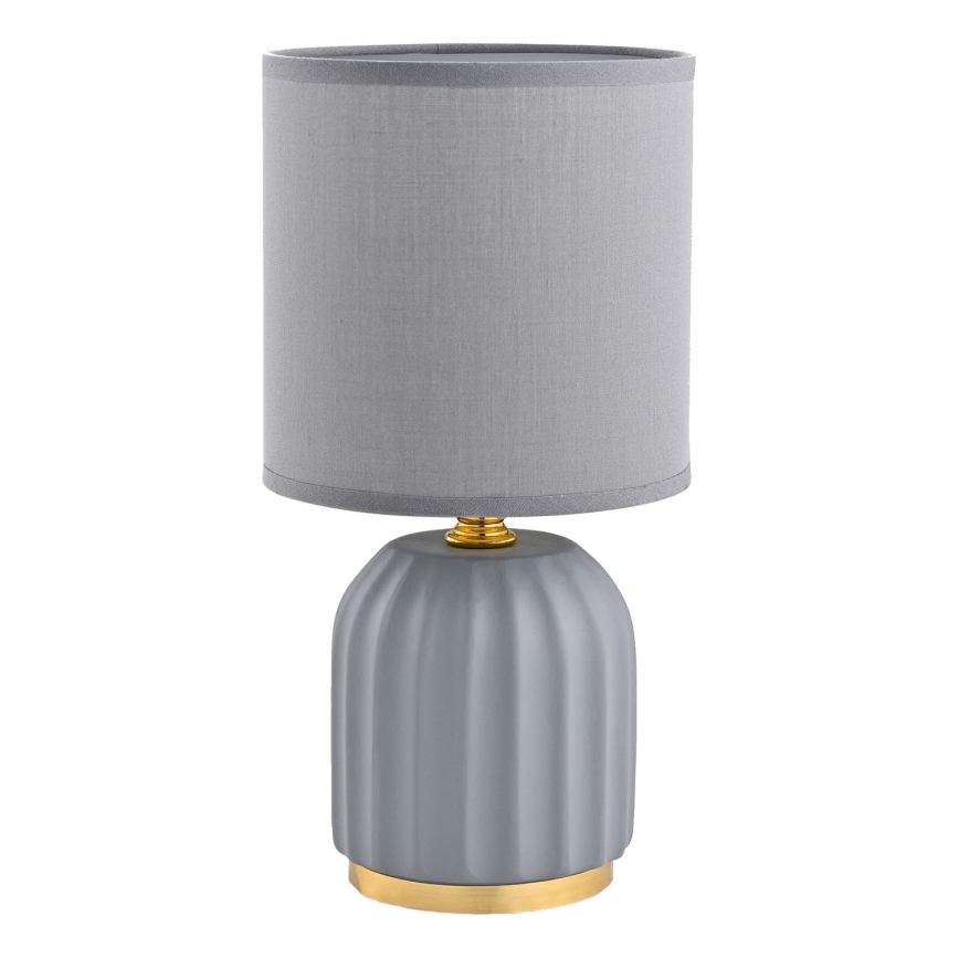 Zuma Line - Stolní lampa 1xE14/40W/230V šedá/zlatá