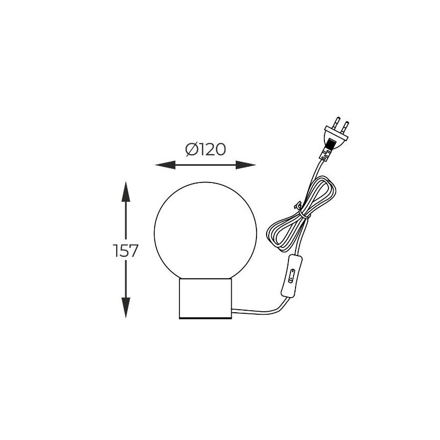 Zuma Line - Stolní lampa 1xG9/4W/230V černá/zlatá