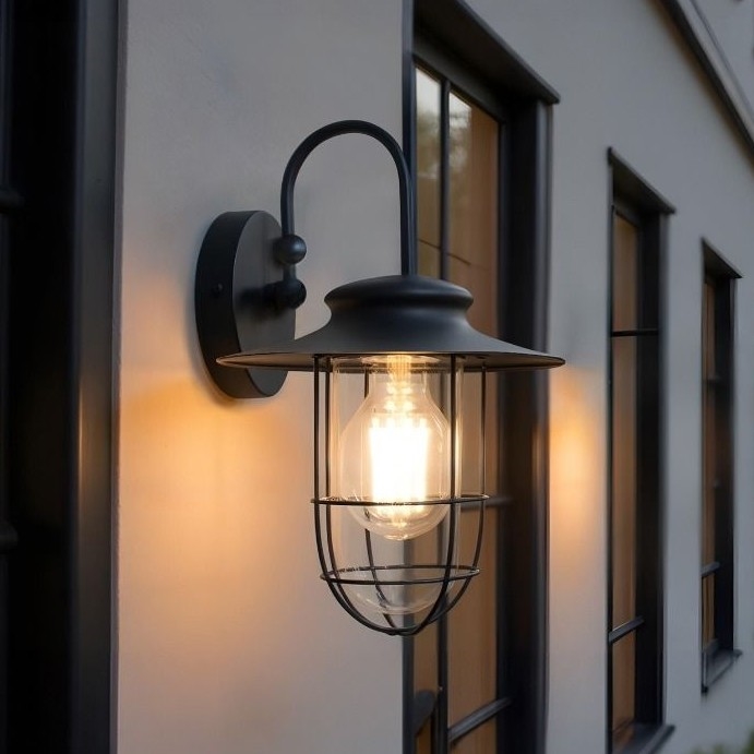 Zuma Line - Venkovní nástěnná lampa 1xE27/60W/230V IP44 černá
