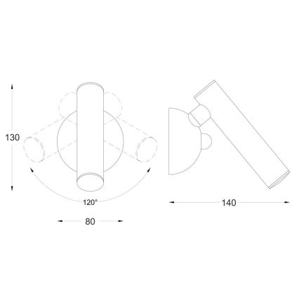 Zuma Line - LED Nástěnné bodové svítidlo LED/5W/230V