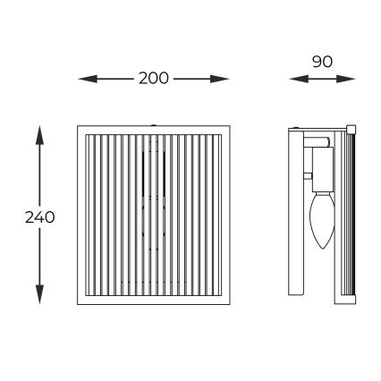 Zuma Line - Nástěnné svítidlo 1xE14/60W/230V zlatá