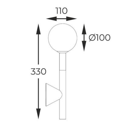 Zuma Line - Nástěnné svítidlo 1xG9/4W/230V černá