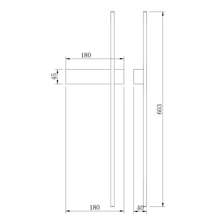 Zuma Line - LED Nástěnné svítidlo LED/8W/230V 3000/4000/6000K 60 cm zlatá