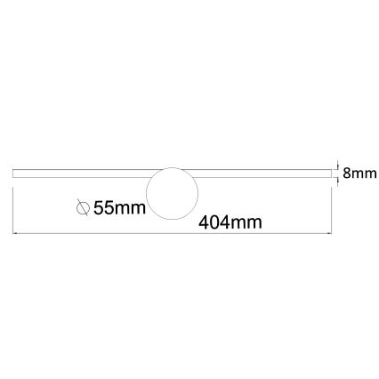 Zuma Line - LED Koupelnové osvětlení zrcadla LED/6W/230V 40 cm IP44 lesklý chrom