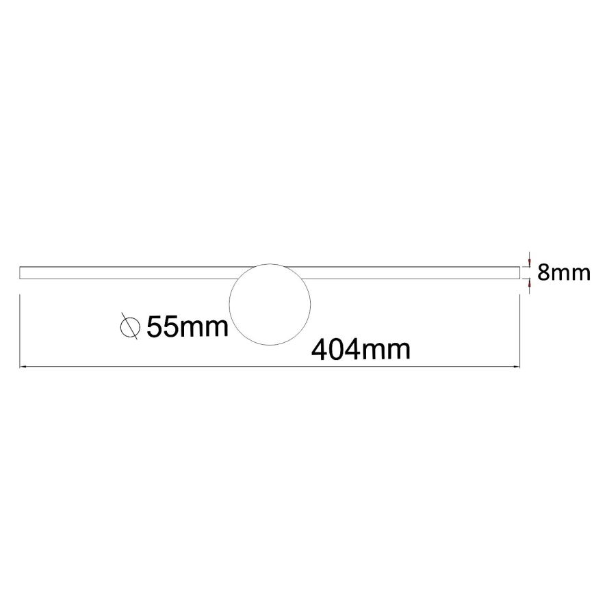 Zuma Line - LED Koupelnové osvětlení zrcadla LED/6W/230V 40 cm IP44 lesklý chrom