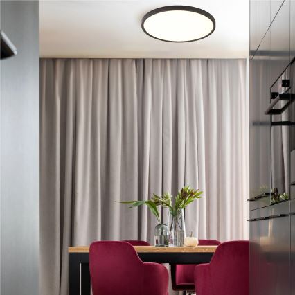 Zuma Line - LED Stropní svítidlo LED/42W/230V 3000/4000/6000K pr. 50 cm černá