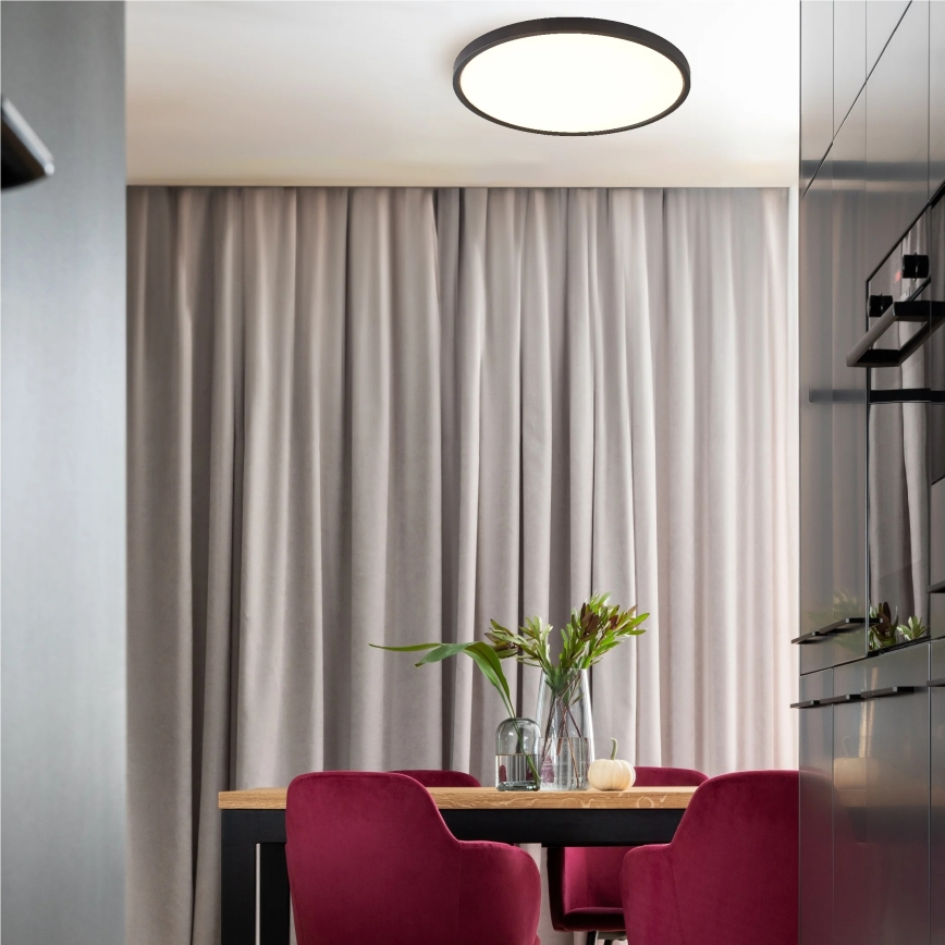 Zuma Line - LED Stropní svítidlo LED/42W/230V 3000/4000/6000K pr. 50 cm černá